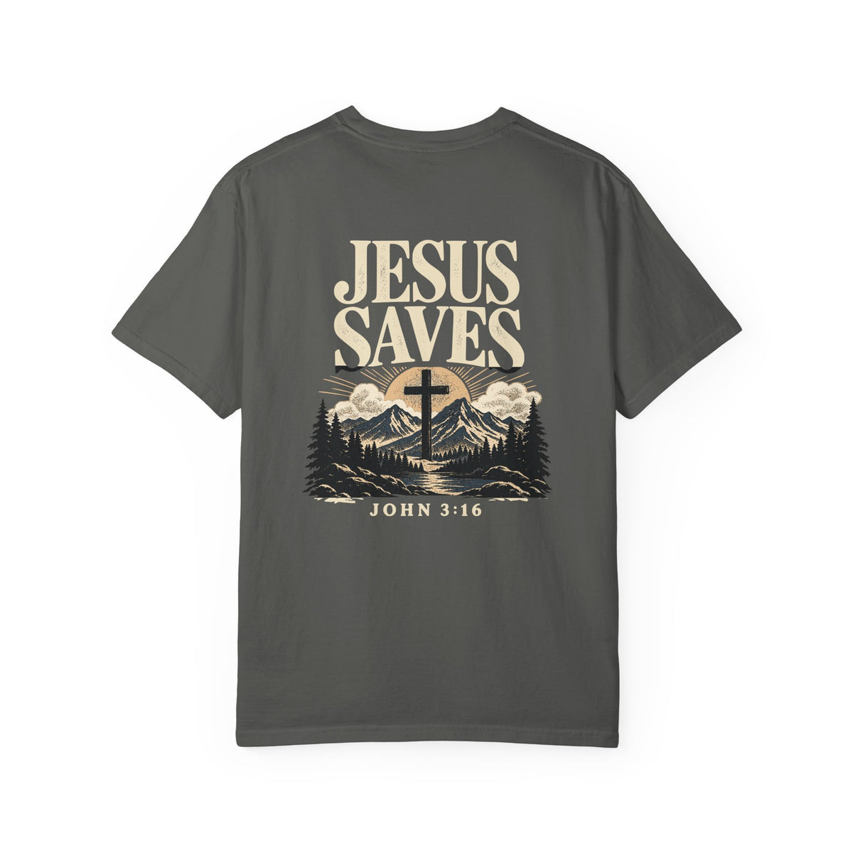 Jesus Saves — John 3:16 | Christian Graphic T-Shirt