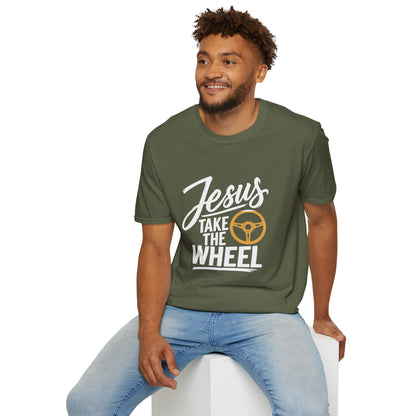 Jesus Take the Wheel Essentials T-Shirt