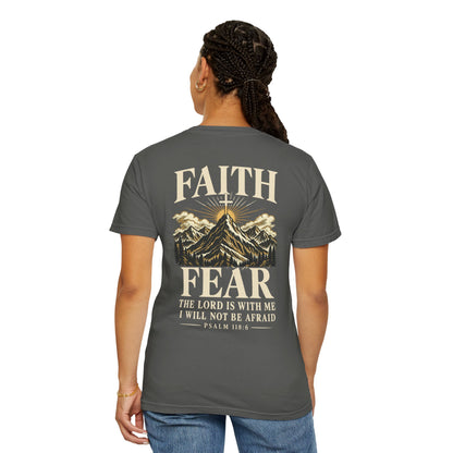 Faith Over Fear — Psalm 118:6 | Christian T-Shirt