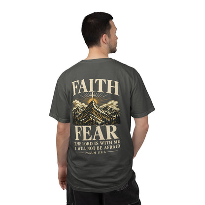 Faith Over Fear — Psalm 118:6 | Christian T-Shirt