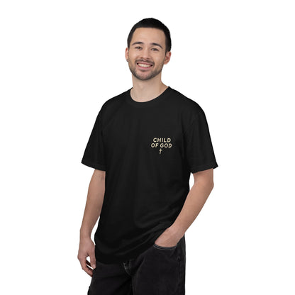 Child of God Mountain Graphic T-Shirt | Faith Action Apparel