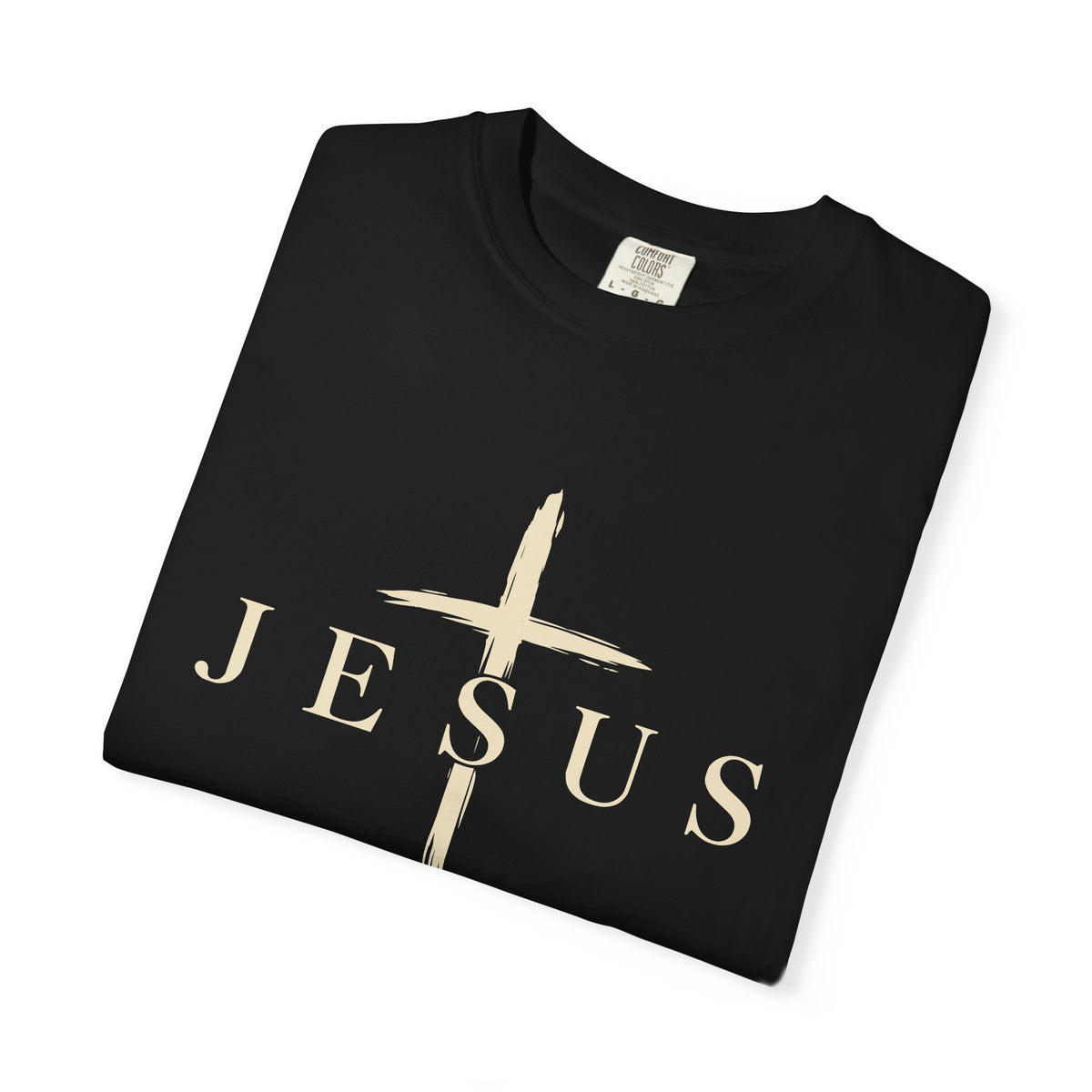 Jesus King of Kings Cross Graphic T-Shirt | Faith Action Apparel
