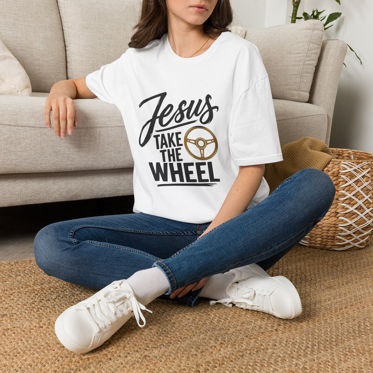 Jesus Take the Wheel Essentials T-Shirt
