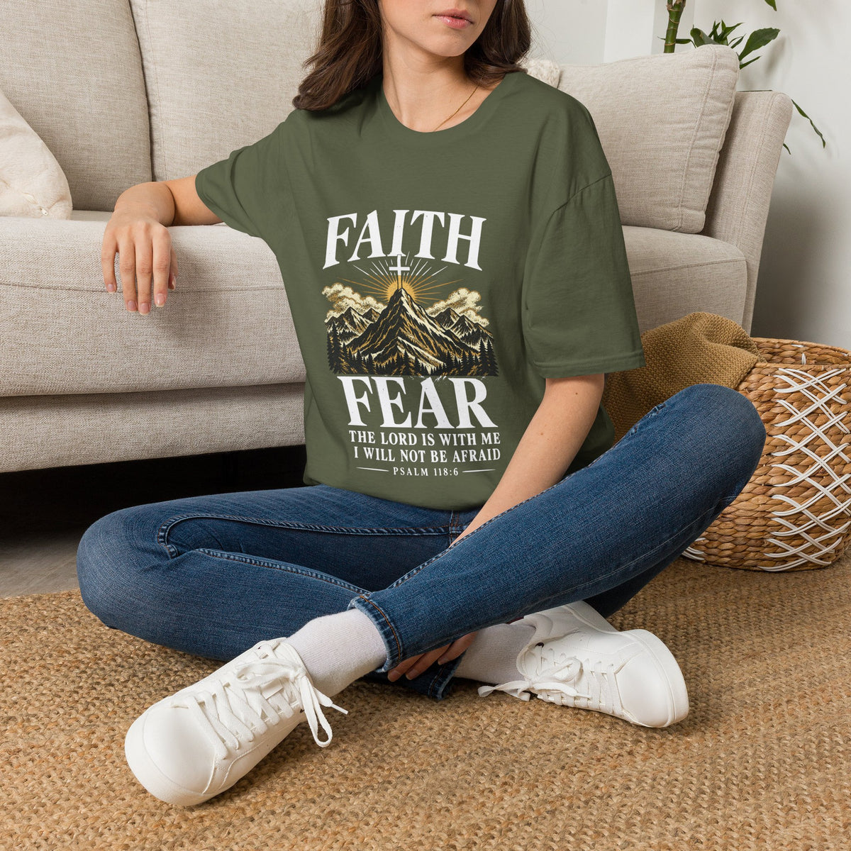 Faith Over Fear Essentials T-Shirt