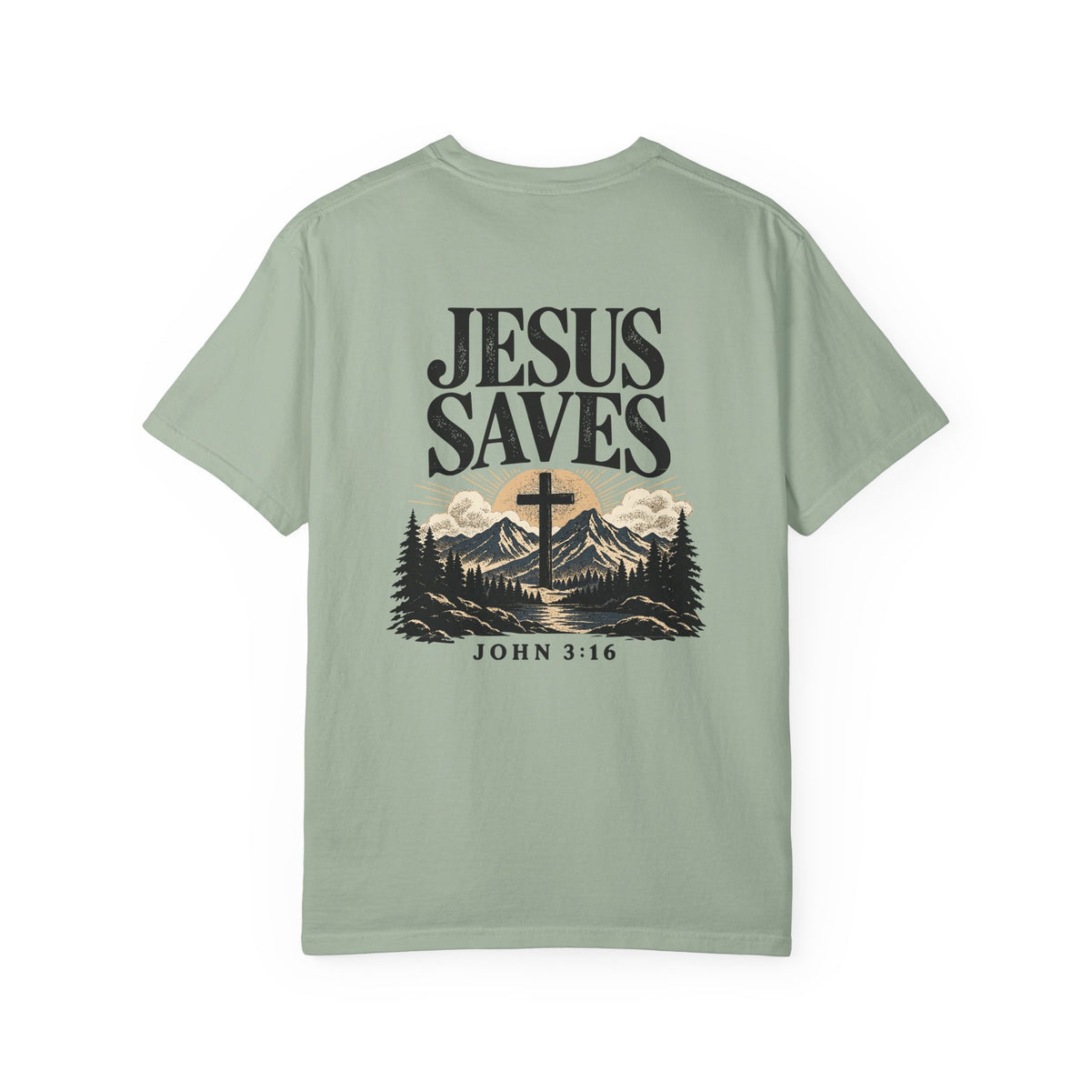 Jesus Saves — John 3:16 | Christian Graphic T-Shirt
