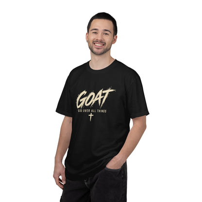 GOAT — God Over All Things | Christian Graphic T-Shirt