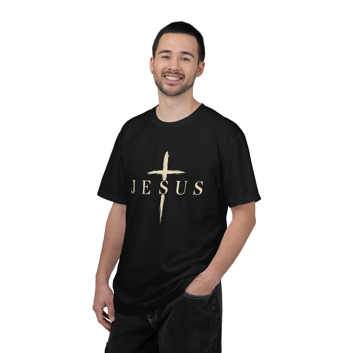 Jesus King of Kings Cross Graphic T-Shirt | Faith Action Apparel