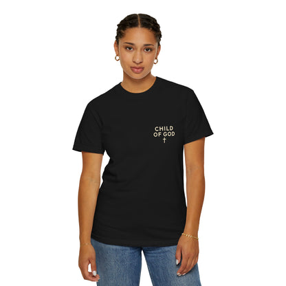 Child of God Mountain Graphic T-Shirt | Faith Action Apparel
