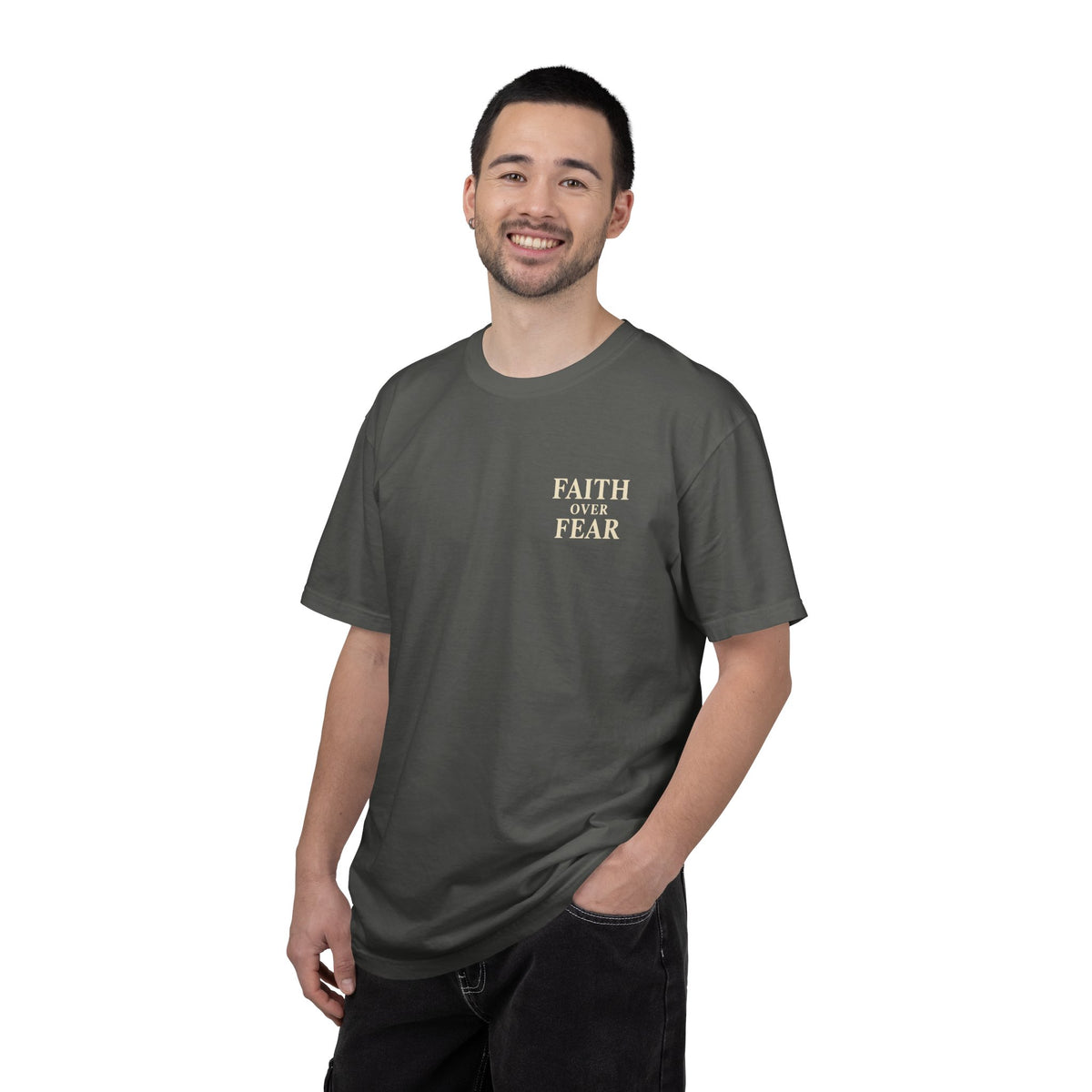 Faith Over Fear — Psalm 118:6 | Christian T-Shirt