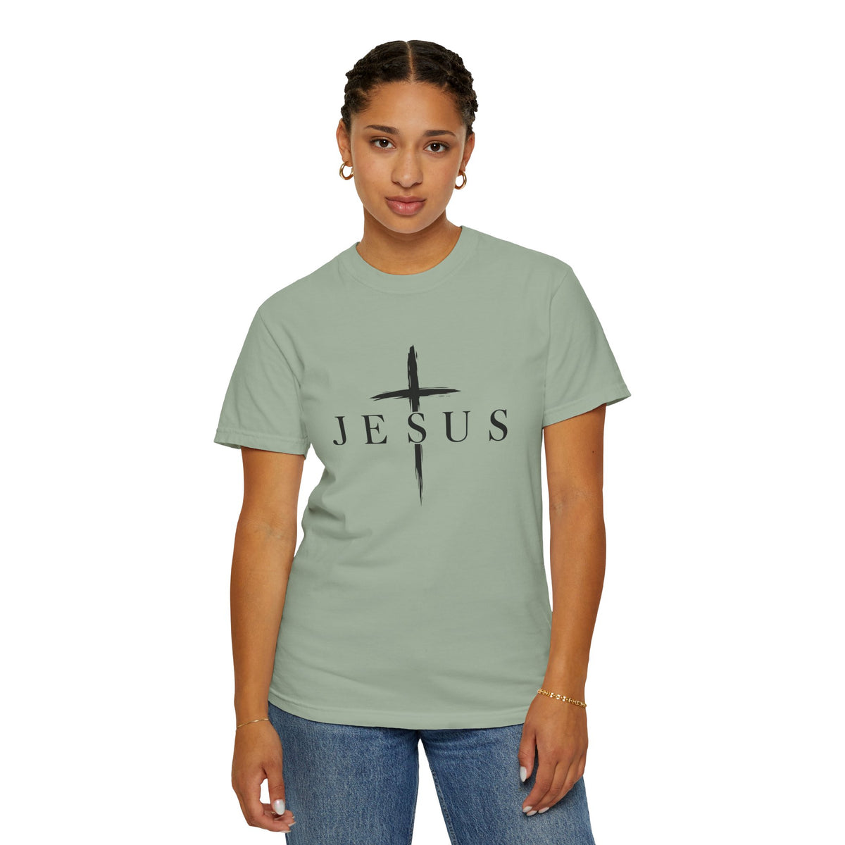Jesus King of Kings Cross Graphic T-Shirt | Faith Action Apparel