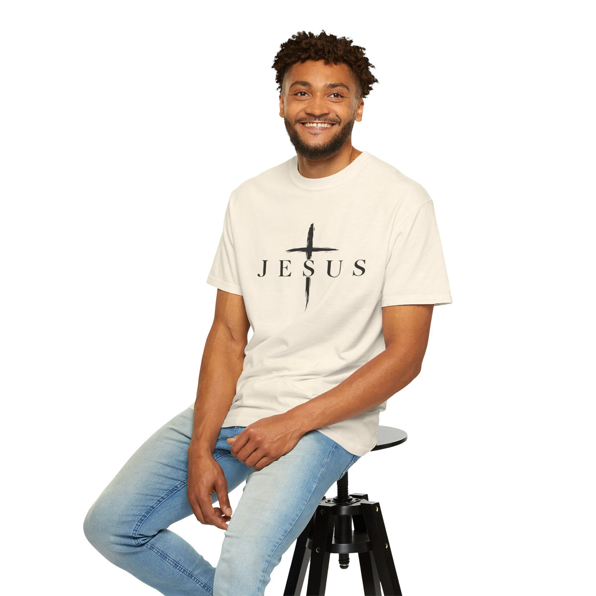 Jesus King of Kings Cross Graphic T-Shirt | Faith Action Apparel