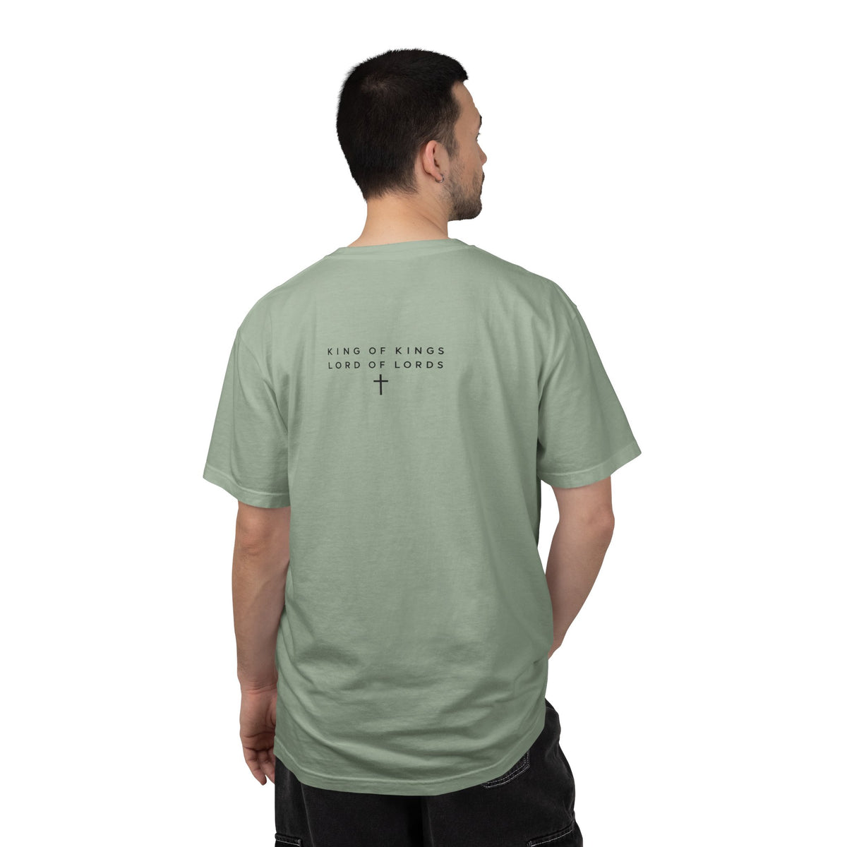 Jesus King of Kings Cross Graphic T-Shirt | Faith Action Apparel