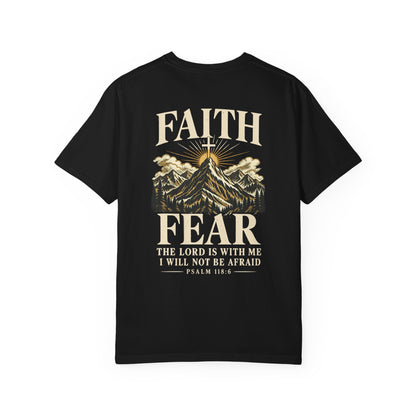 Faith Over Fear — Psalm 118:6 | Christian T-Shirt