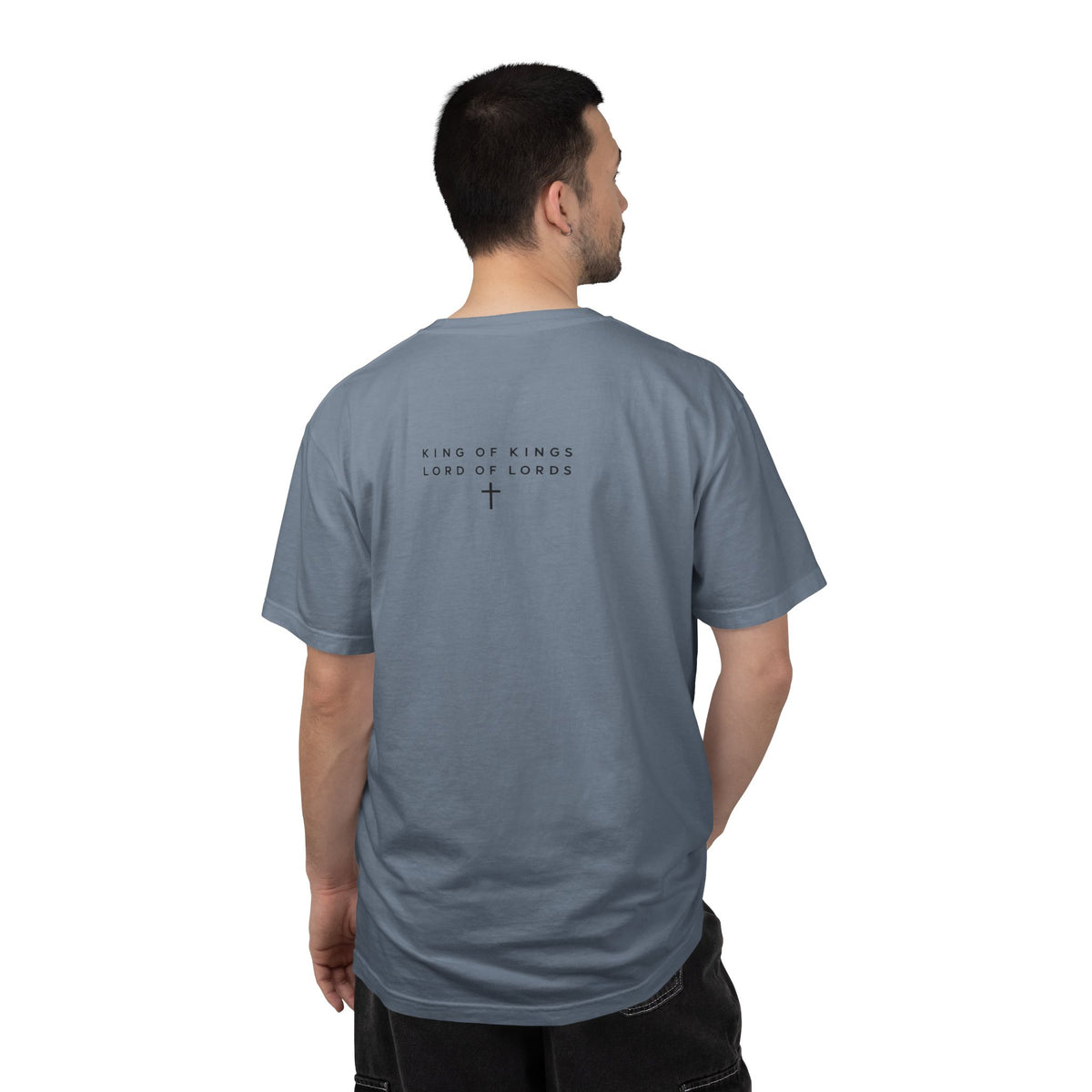 Jesus King of Kings Cross Graphic T-Shirt | Faith Action Apparel